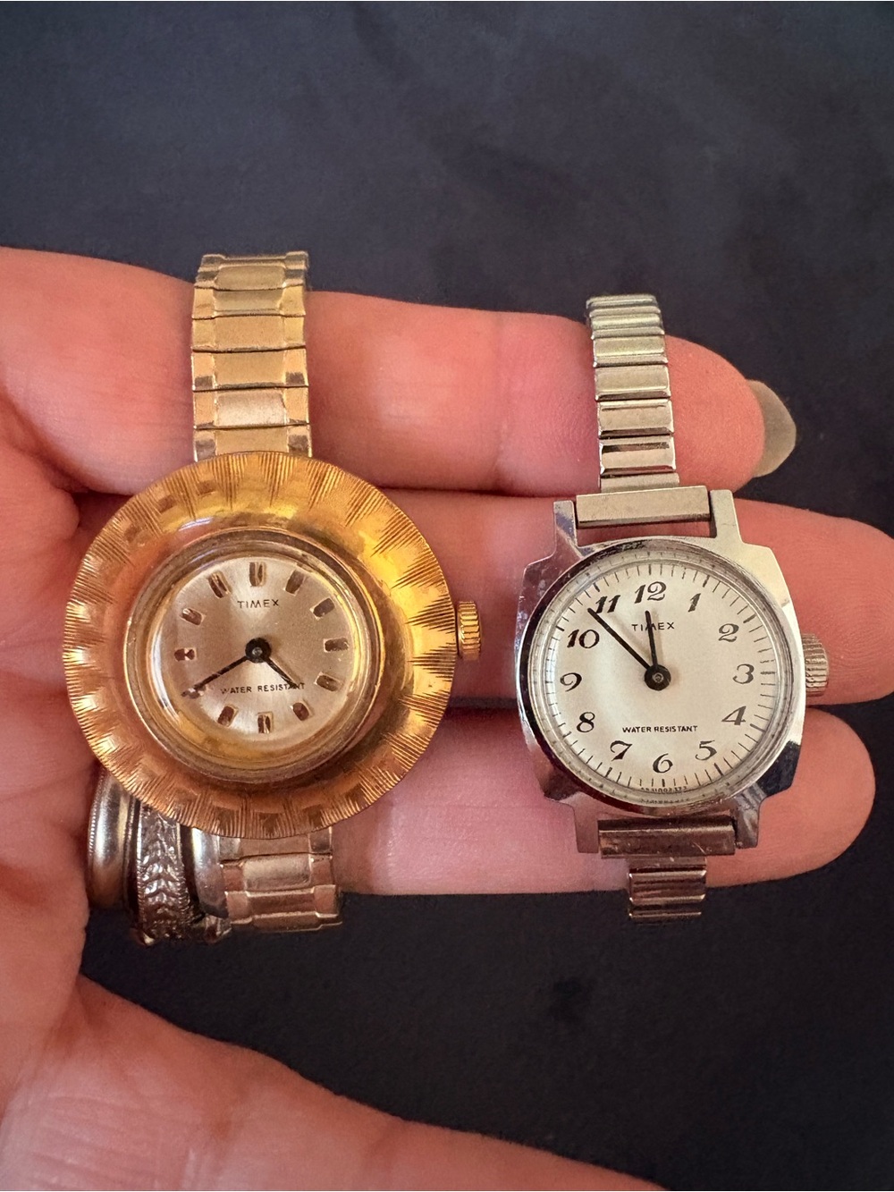 Timex Vintage (2) Women's Gold and Silver Vintage Watched
